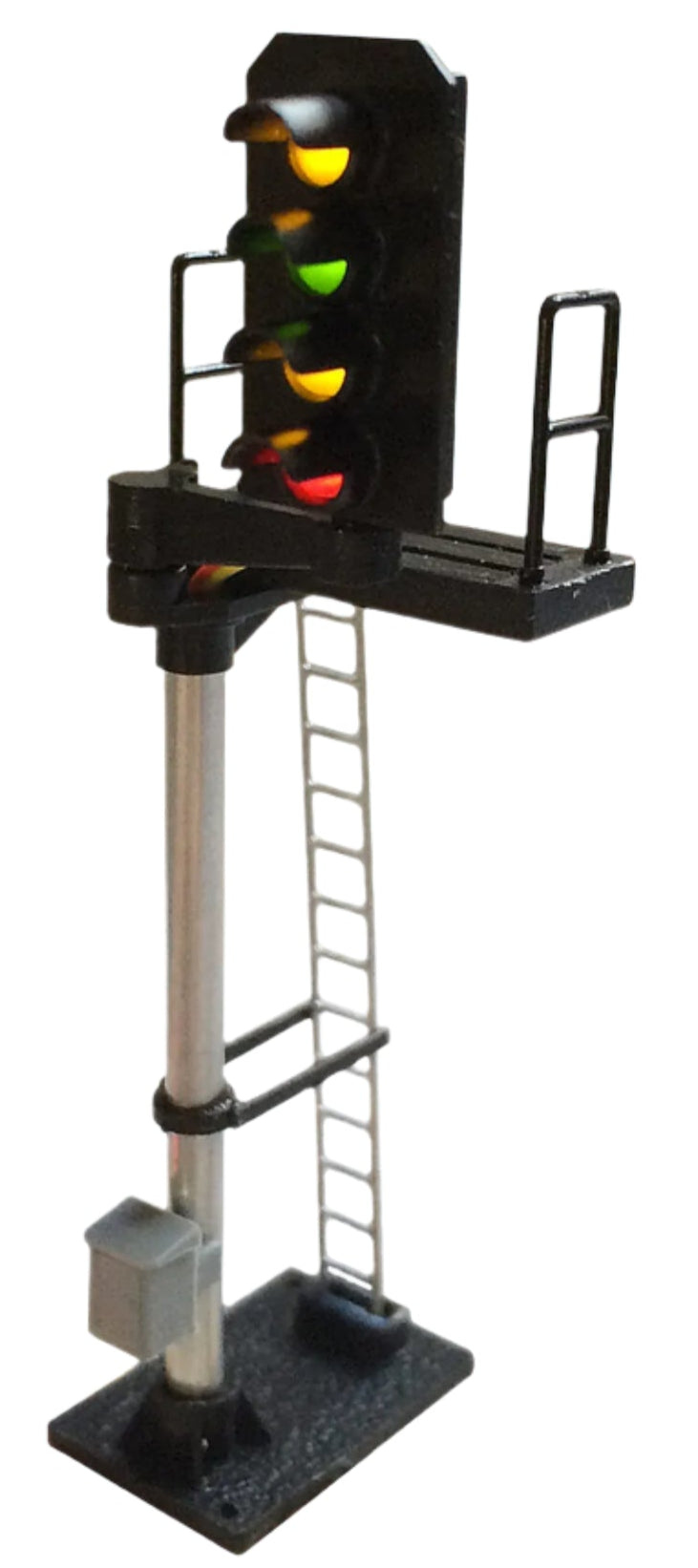 B Square Rails Berko B666R 4 Aspect (R/Y/G/Y) Standard Right Offset Square – Rails