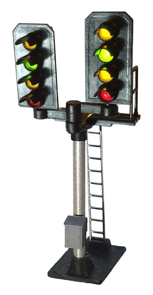 4 Aspect (R/Y/G/Y) Platform Stepped T Junction Square Head Signal