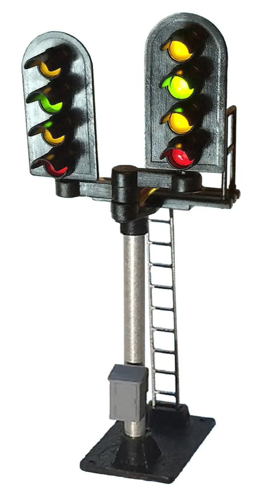 4 Aspect (R/Y/G/Y) Platform Stepped T Junction Round Head Signal