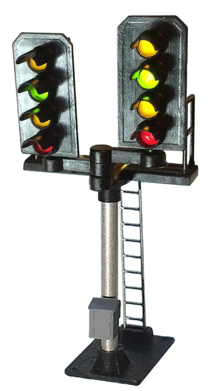 4 Aspect (R/Y/G/Y) Platform Stepped T Junction Square Head (type 2) Signal