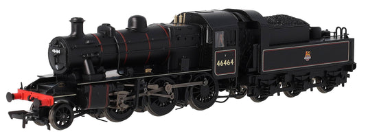 32-832 LMS Ivatt 2MT 46464 BR Lined Black (Early Emblem) Steam Locomotive