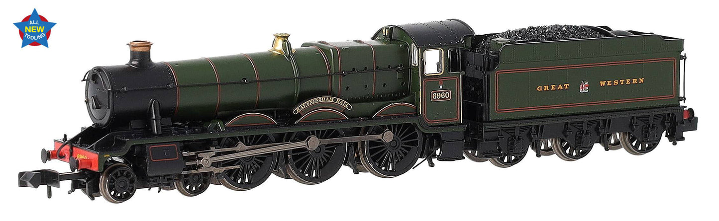 372-450 GWR 'Modified Hall' 6960 'Raveningham Hall' GWR Lined Green (GW Crest) Steam Locomotive
