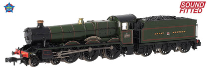 372-450SF GWR 'Modified Hall' 6960 'Raveningham Hall' GWR Lined Green (GW Crest) Steam Locomotive - DCC Sound