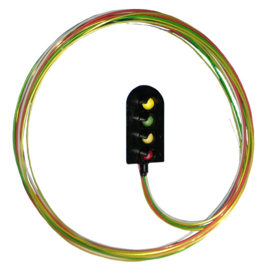 4 Aspect Round Signal Head (R/Y/G/Y) Long Wires