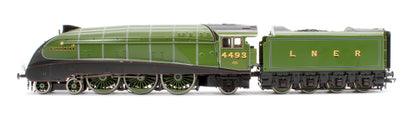 Black Label Class A4 Woodcock LNER Green Valanced 4-6-2 No.4493 Steam Locomotive - DCC Sound & Smoke