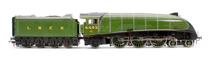 Black Label Class A4 Woodcock LNER Green Valanced 4-6-2 No.4493 Steam Locomotive - DCC Sound & Smoke