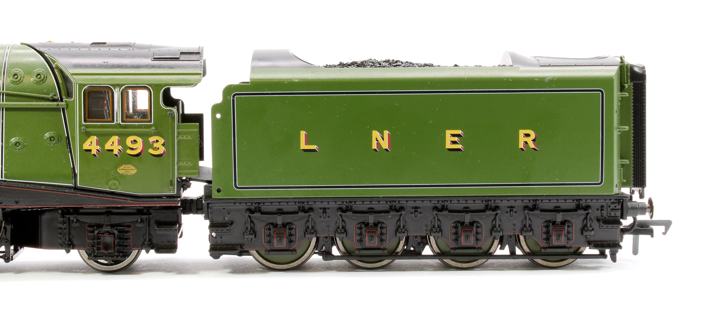 Black Label Class A4 Woodcock LNER Green Valanced 4-6-2 No.4493 Steam Locomotive - DCC Sound & Smoke