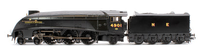 Black Label Class A4 Charles Newton Wartime Black Unvalanced 4-6-2 No.4901 Steam Locomotive - DCC Sound & Smoke