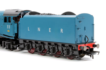 Black Label Class A4 Seagull LNER Garter Blue Unvalanced 4-6-2 No.33 Steam Locomotive - DCC Sound & Smoke