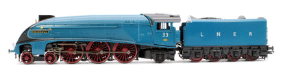 Black Label Class A4 Seagull LNER Garter Blue Unvalanced 4-6-2 No.33 Steam Locomotive - DCC Sound & Smoke