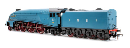 Black Label Class A4 Seagull LNER Garter Blue Unvalanced 4-6-2 No.33 Steam Locomotive - DCC Sound & Smoke