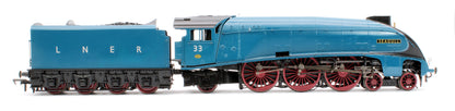 Black Label Class A4 Seagull LNER Garter Blue Unvalanced 4-6-2 No.33 Steam Locomotive - DCC Sound & Smoke