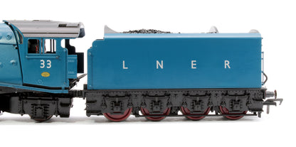 Black Label Class A4 Seagull LNER Garter Blue Unvalanced 4-6-2 No.33 Steam Locomotive - DCC Sound & Smoke