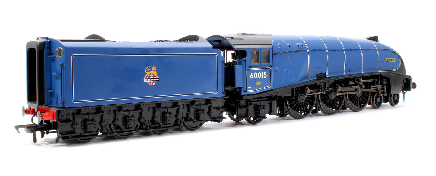 Black Label Class A4 Quicksilver Express BR Blue Unvalanced 4-6-2 No.60015 Steam Locomotive - DCC Sound & Smoke