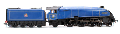 Black Label Class A4 Quicksilver Express BR Blue Unvalanced 4-6-2 No.60015 Steam Locomotive - DCC Sound & Smoke