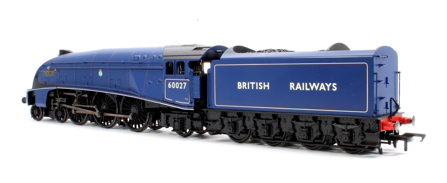 Black Label Class A4 Merlin Experimental Purple Unvalanced 4-6-2 No.60027 Steam Locomotive - DCC Sound & Smoke