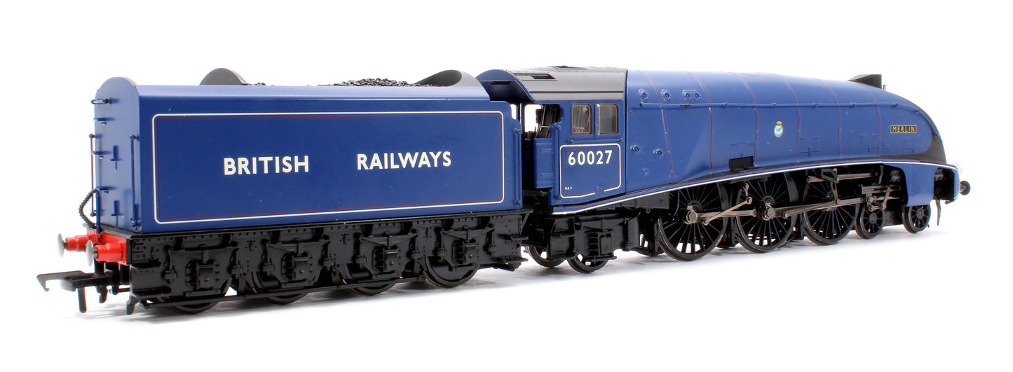 Black Label Class A4 Merlin Experimental Purple Unvalanced 4-6-2 No.60027 Steam Locomotive - DCC Sound & Smoke