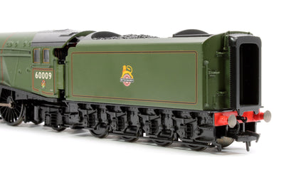 Black Label Class A4 Union of South Africa BR Green (Early Crest) Unvalanced 4-6-2 No.60009 Steam Locomotive - DCC Sound & Smoke