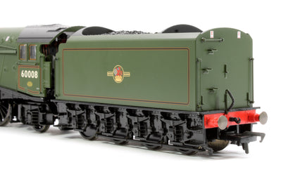 Black Label Class A4 Dwight D. Eisenhower BR Green (Late Crest) Unvalanced 4-6-2 No.60008 Steam Locomotive - DCC Sound & Smoke