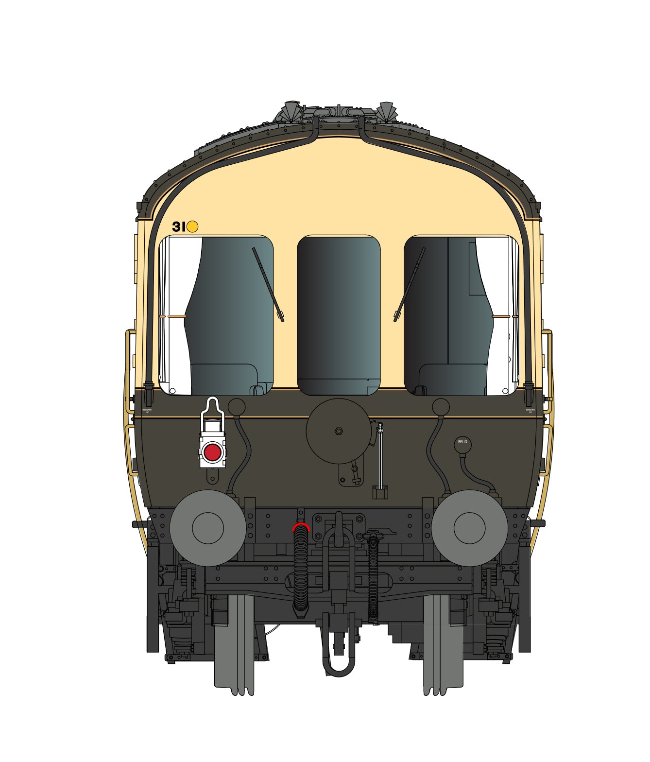 Black Label GWR Great Western Q13 Inspection Saloon, BR WR Chocolate & Cream W80943