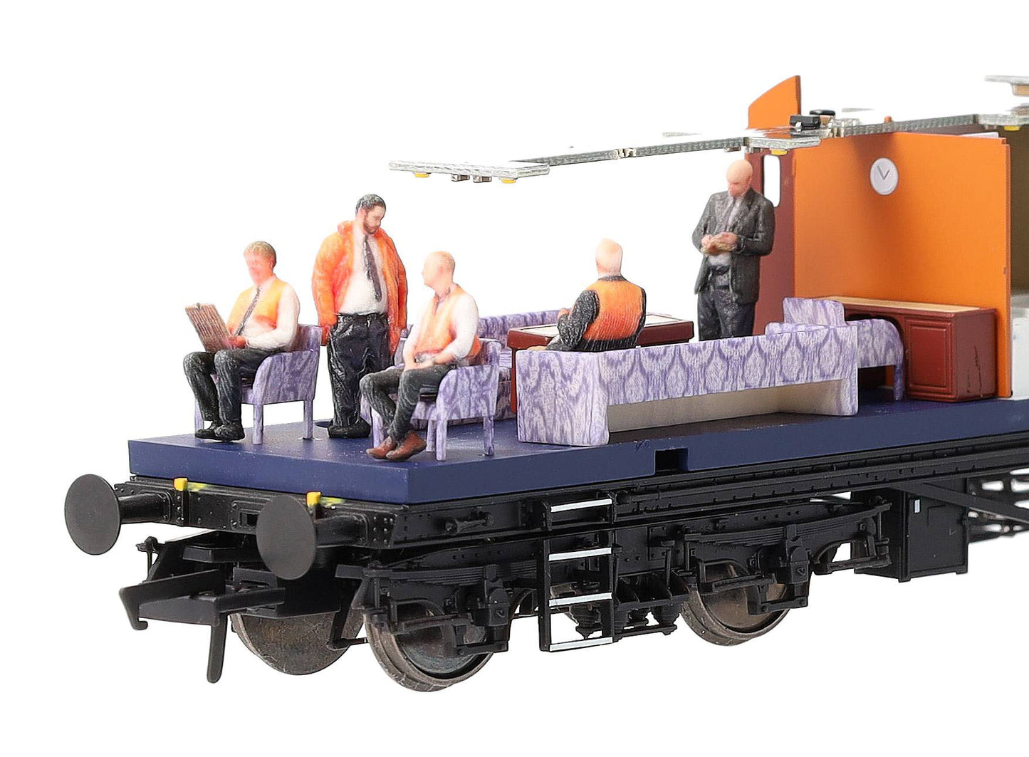 1:76 Scale Exclusive Black Label Hi-Vis BR Q13 Inspection Saloon Engineers - Full Colour 3D Print