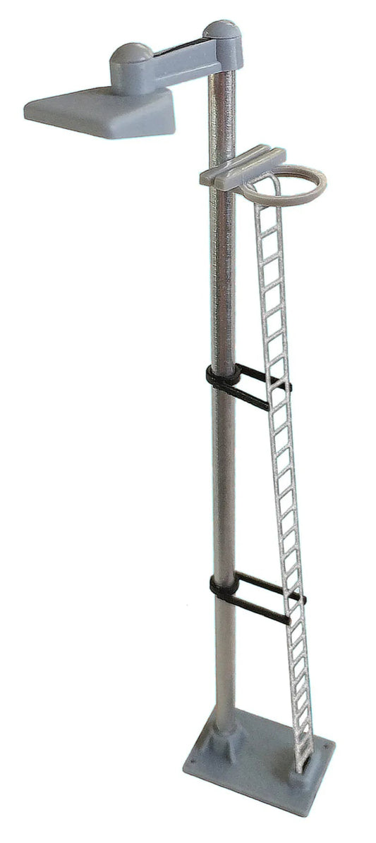 Dustpan Single Head Tall Yard Lamp (Silver Ladder) Yellow LED