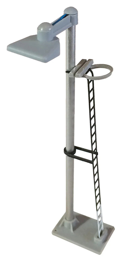 Dustpan Single Head Short Yard Lamp (Black Ladder with White Base) Yellow LED