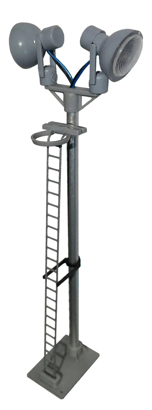 Twin Spotlight Head Short Lamp (Silver Ladder) White LED