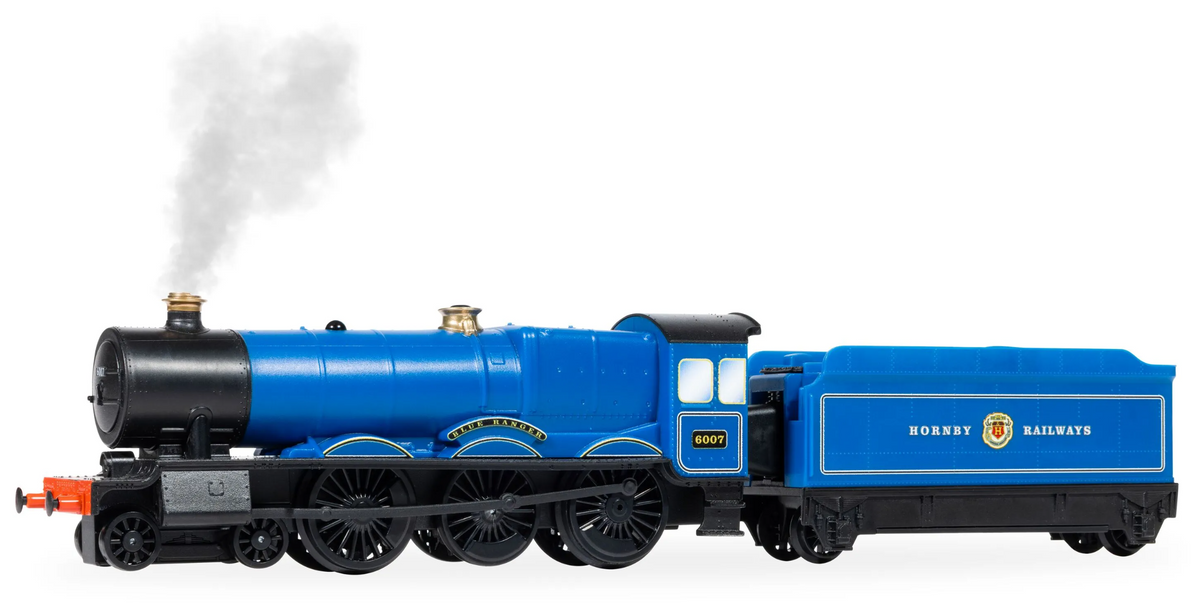 R9378SS Playtrains Blue Ranger Steam Train with Steam