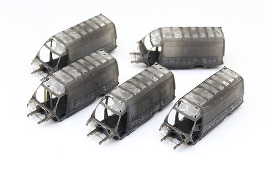 Gutted Large Vans - UNPAINTED - Pack of 5