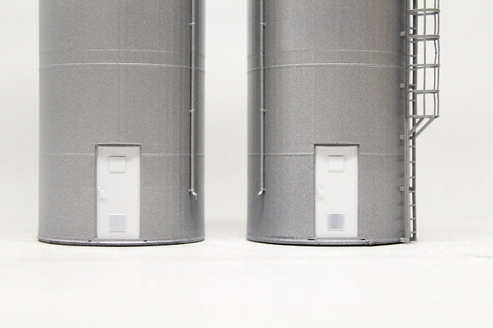 Modern Tall Grain Silos - Galv - Twin Pack