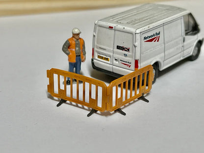 OO Gauge Work Barriers (Pack of 5) - Unpainted
