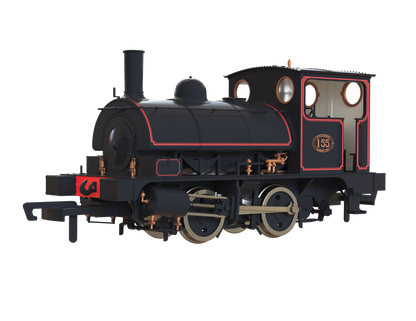 LYR 'Pug' 0-4-0ST 155 LYR Lined Black Steam Locomotive - DCC Sound