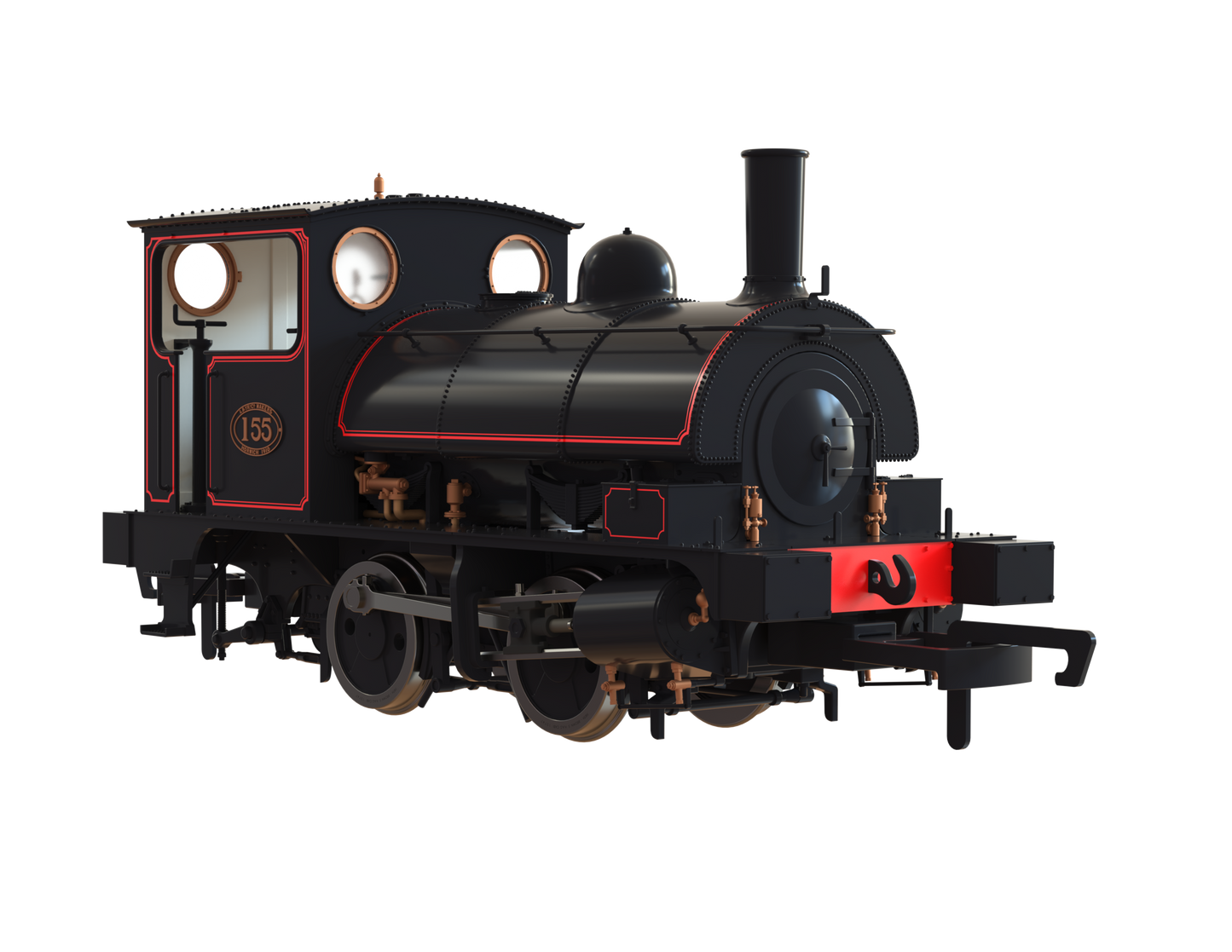 LYR 'Pug' 0-4-0ST 155 LYR Lined Black Steam Locomotive - DCC Sound