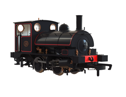 LYR 'Pug' 0-4-0ST 155 LYR Lined Black Steam Locomotive - DCC Sound