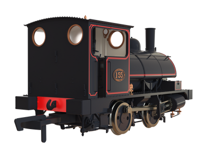 LYR 'Pug' 0-4-0ST 155 LYR Lined Black Steam Locomotive - DCC Sound