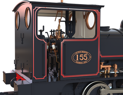 LYR 'Pug' 0-4-0ST 155 LYR Lined Black Steam Locomotive - DCC Sound