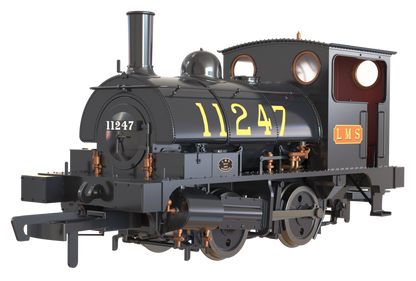 LYR 'Pug' 0-4-0ST 11247 LMS Lined Black Steam Locomotive - DCC Sound