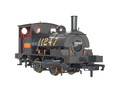 LYR 'Pug' 0-4-0ST 11247 LMS Lined Black Steam Locomotive - DCC Sound