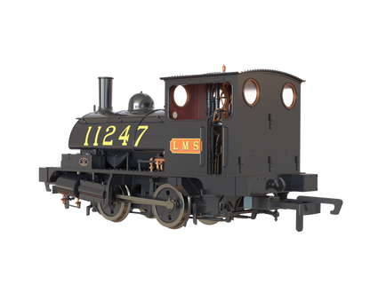 LYR 'Pug' 0-4-0ST 11247 LMS Lined Black Steam Locomotive - DCC Sound