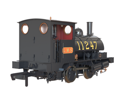 LYR 'Pug' 0-4-0ST 11247 LMS Lined Black Steam Locomotive - DCC Sound