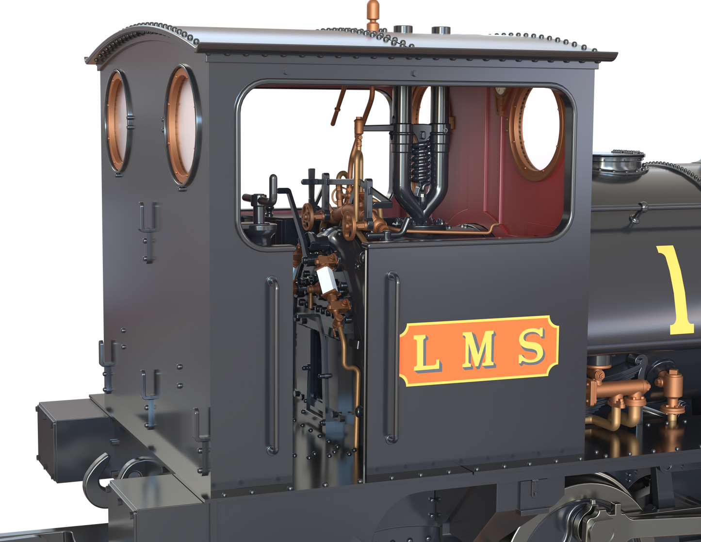 LYR 'Pug' 0-4-0ST 11247 LMS Lined Black Steam Locomotive - DCC Sound