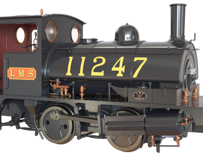 LYR 'Pug' 0-4-0ST 11247 LMS Lined Black Steam Locomotive - DCC Sound