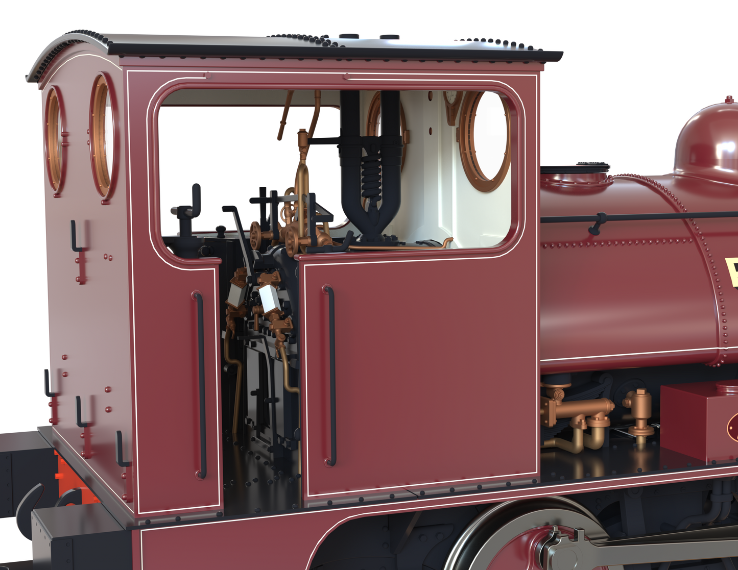LYR 'Pug' 0-4-0ST "Prince" United Glass Bottle Manufacturer Lined Red Steam Locomotive - DCC Sound