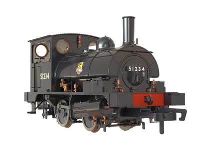LYR 'Pug' 0-4-0ST 51234 BR Black Early Emblems Steam Locomotive - DCC Sound