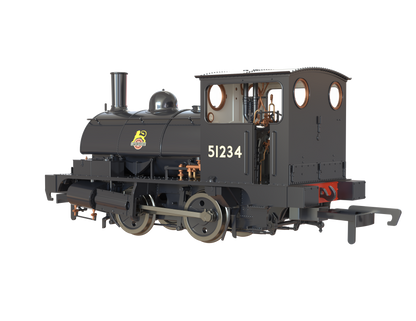 LYR 'Pug' 0-4-0ST 51234 BR Black Early Emblems Steam Locomotive - DCC Sound