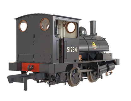 LYR 'Pug' 0-4-0ST 51234 BR Black Early Emblems Steam Locomotive - DCC Sound