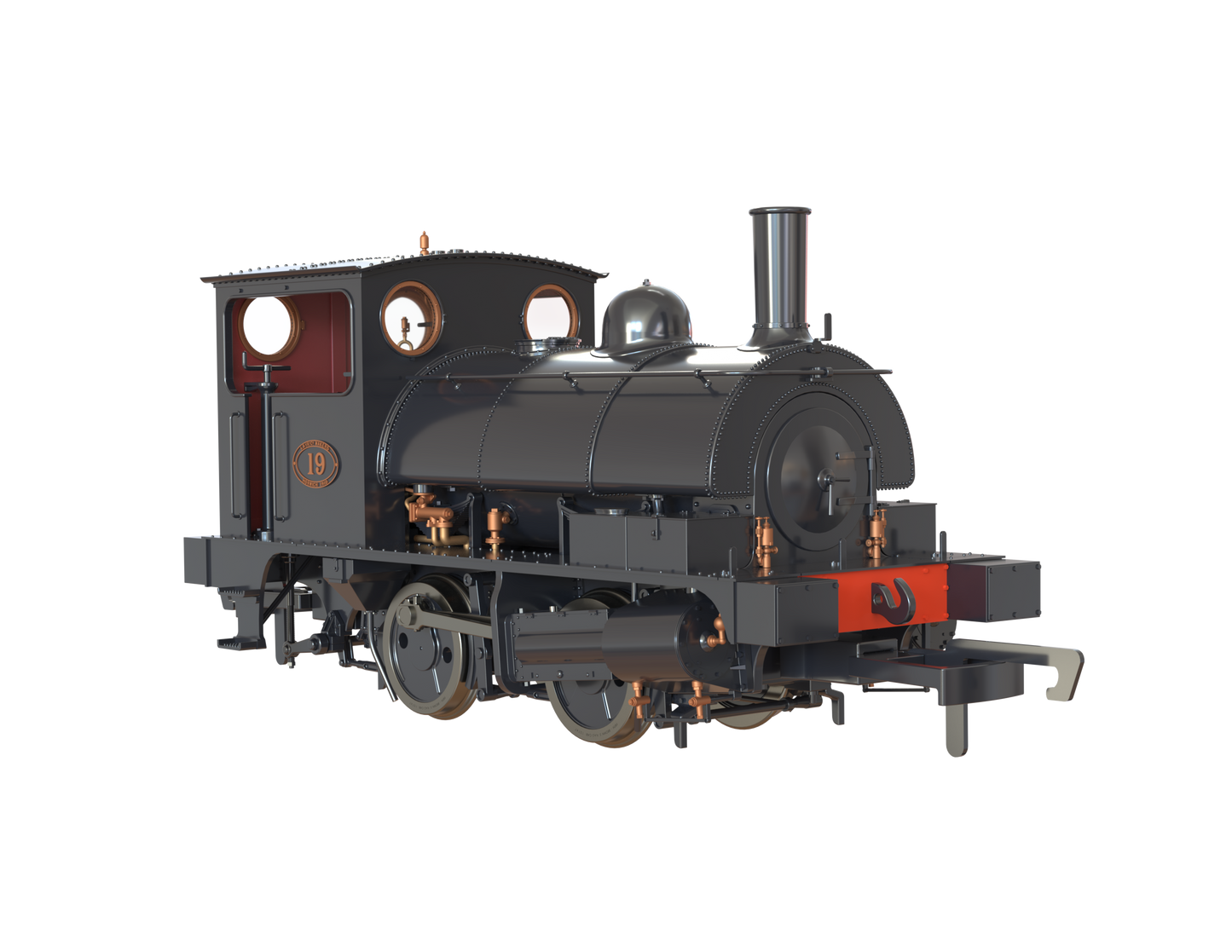 LYR 'Pug' 0-4-0ST 19 LYR Unlined Black (as preserved) Steam Locomotive - DCC Sound