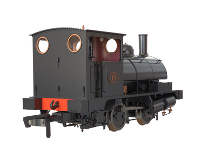 LYR 'Pug' 0-4-0ST 19 LYR Unlined Black (as preserved) Steam Locomotive - DCC Sound