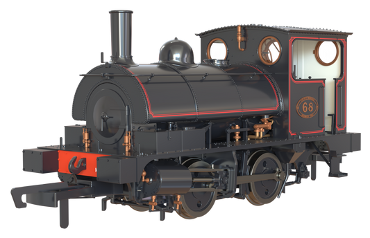 LYR 'Pug' 0-4-0ST 68 LYR Lined Black (as preserved) Steam Locomotive